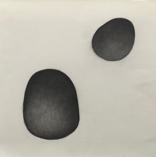 Kolteckning 2, 56 x 56 cm, 2000