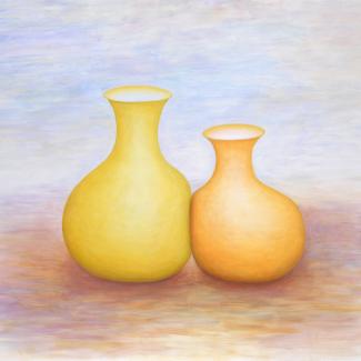 Yellow Vases, 142 x 150 cm, 2007
